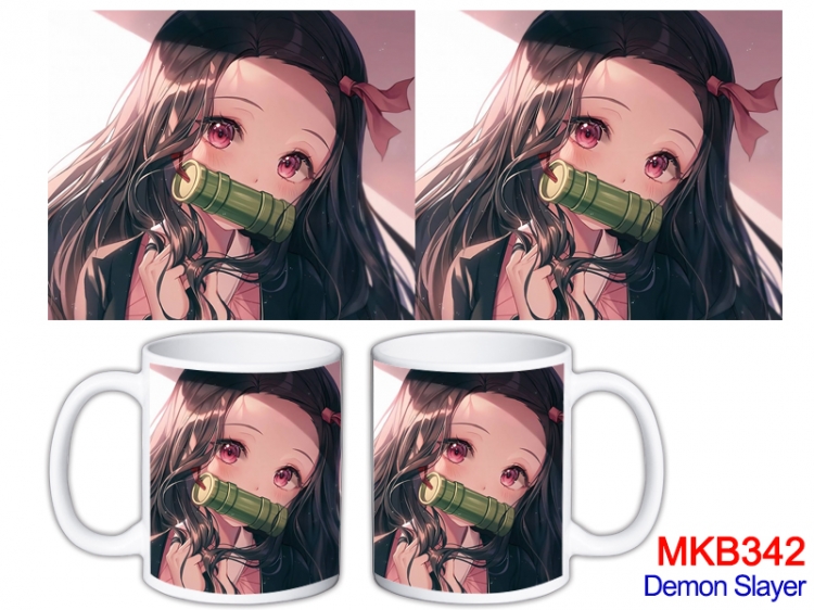 Demon Slayer Kimets  Anime color printing ceramic mug cup price for 5 pcs  MKB-342