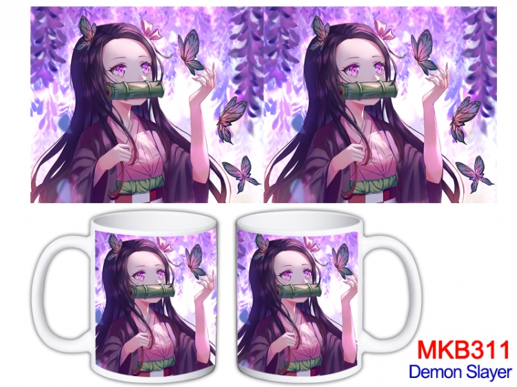 Demon Slayer Kimets  Anime color printing ceramic mug cup price for 5 pcs  MKB-311