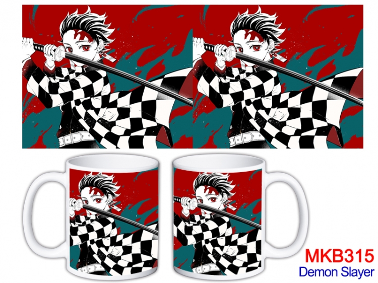 Demon Slayer Kimets  Anime color printing ceramic mug cup price for 5 pcs MKB-315
