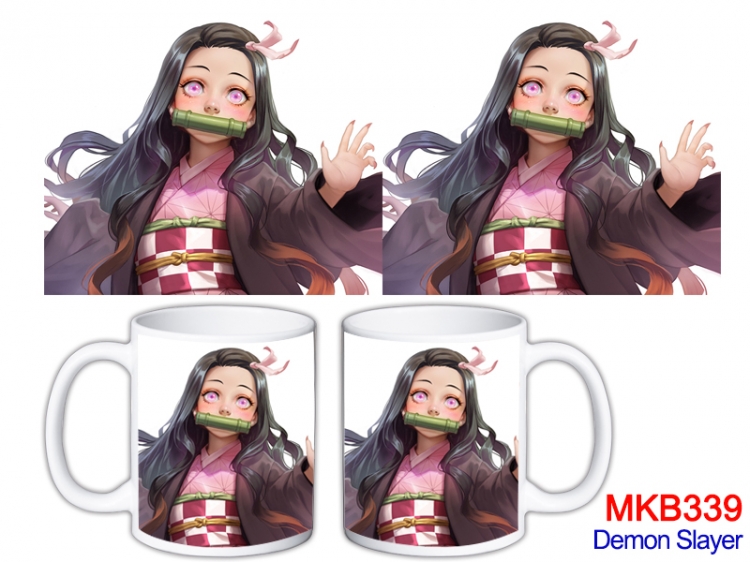 Demon Slayer Kimets  Anime color printing ceramic mug cup price for 5 pcs MKB-339