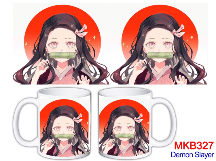 Demon Slayer Kimets  Anime color printing ceramic mug cup price for 5 pcs  MKB-327