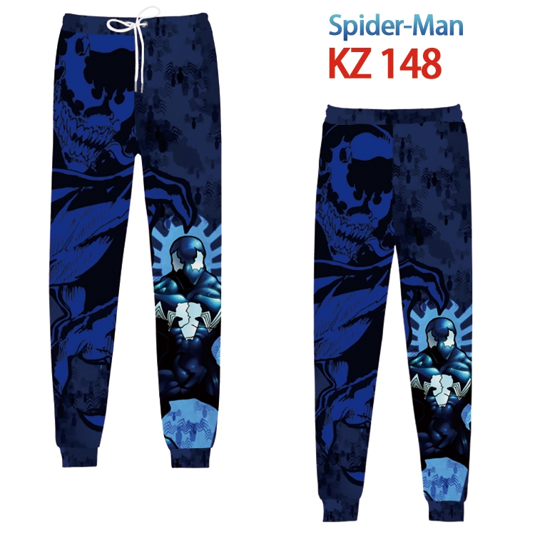 Spiderman Anime digital 3D trousers full color trousers from XS to 4XL  KZ-148