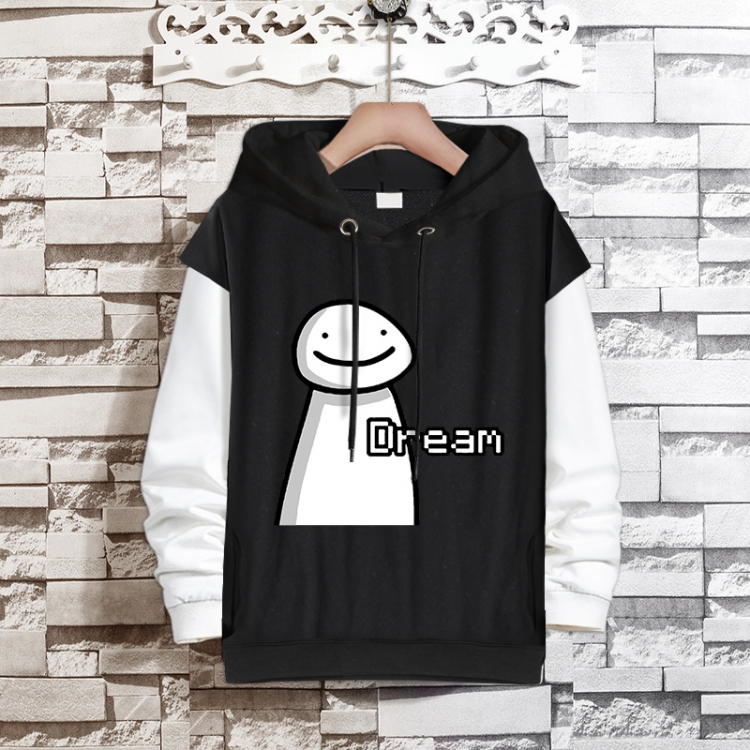 Dreamwastaken  fake two-piece thick hooded sweater from S to 3XL