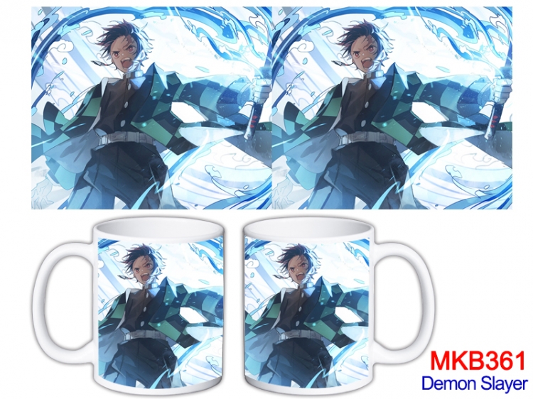 Demon Slayer Kimets Anime color printing ceramic mug cup price for 5 pcs MKB-361 
