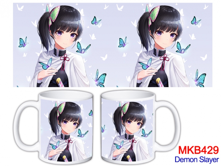 Demon Slayer Kimets Anime color printing ceramic mug cup price for 5 pcs  MKB-429
