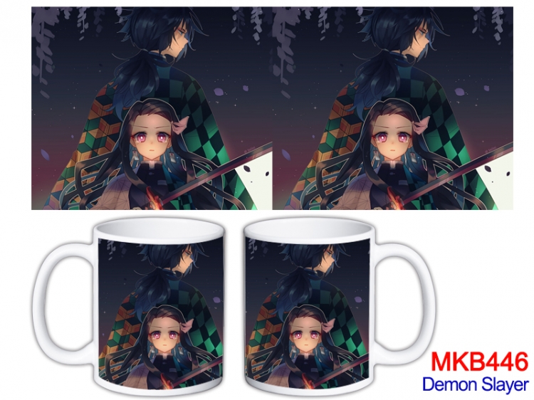 Demon Slayer Kimets Anime color printing ceramic mug cup price for 5 pcs  MKB-446