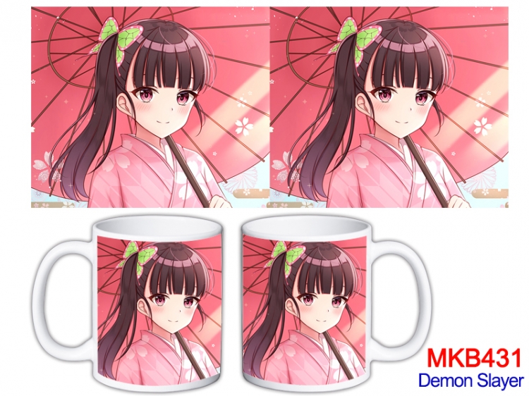 Demon Slayer Kimets Anime color printing ceramic mug cup price for 5 pcs  MKB-431