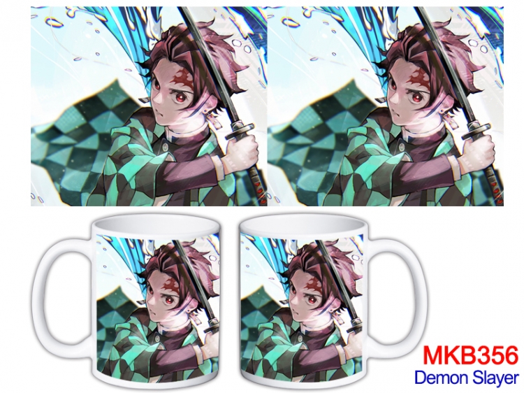 Demon Slayer Kimets Anime color printing ceramic mug cup price for 5 pcs MKB-356