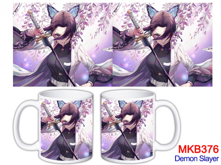 Demon Slayer Kimets Anime color printing ceramic mug cup price for 5 pcs MKB-376