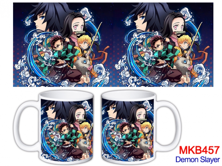 Demon Slayer Kimets Anime color printing ceramic mug cup price for 5 pcs  MKB-457