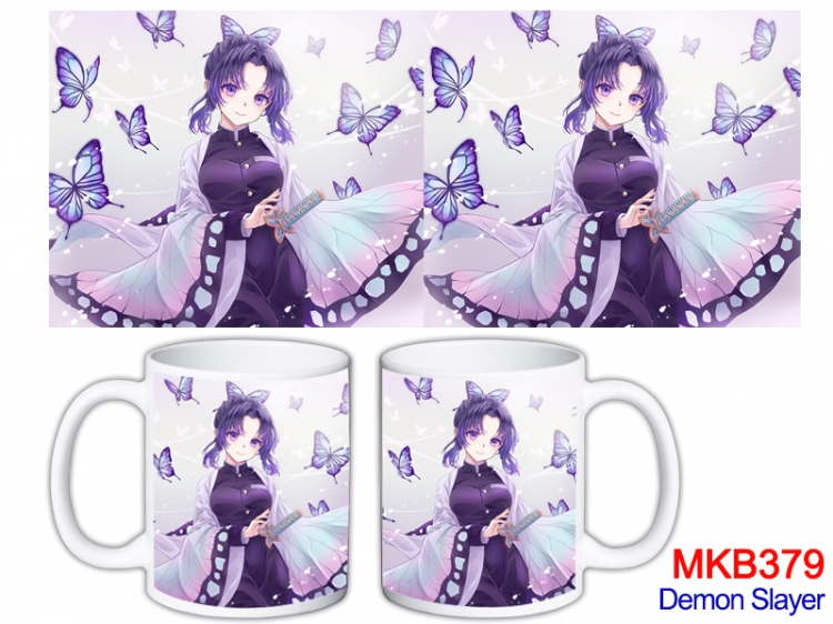 Demon Slayer Kimets Anime color printing ceramic mug cup price for 5 pcs  MKB-379