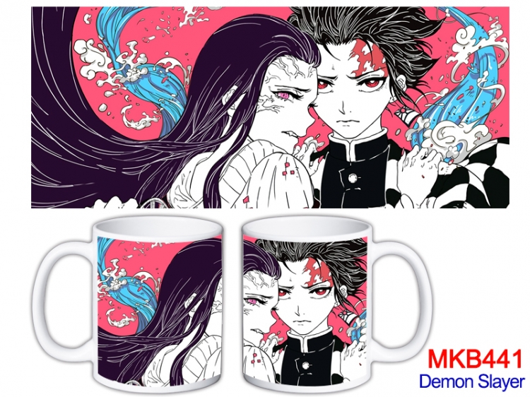 Demon Slayer Kimets Anime color printing ceramic mug cup price for 5 pcs   MKB-441