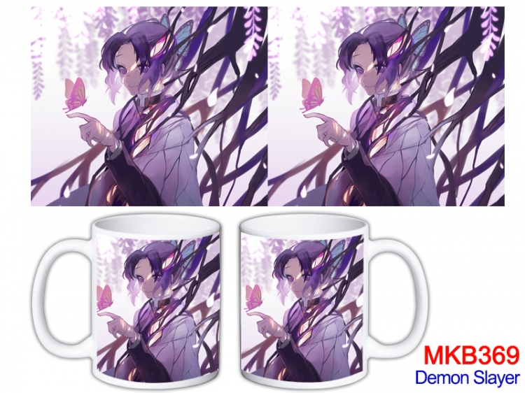 Demon Slayer Kimets Anime color printing ceramic mug cup price for 5 pcs  MKB-369