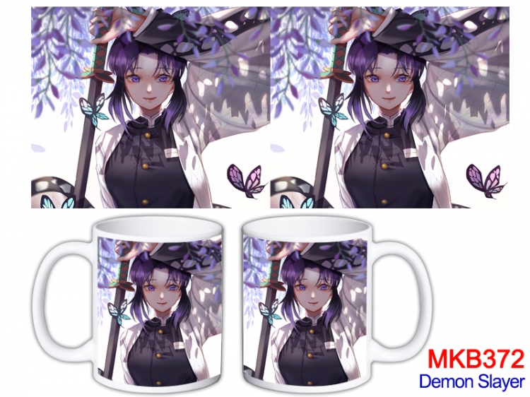 Demon Slayer Kimets Anime color printing ceramic mug cup price for 5 pcs  MKB-372