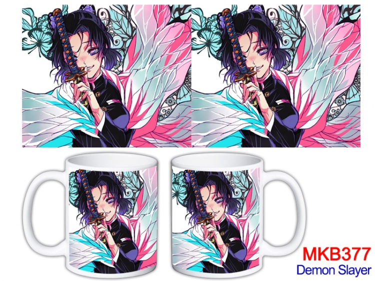 Demon Slayer Kimets Anime color printing ceramic mug cup price for 5 pcs MKB-377