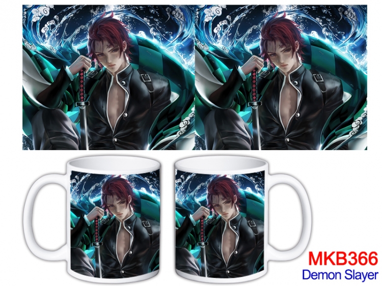 Demon Slayer Kimets Anime color printing ceramic mug cup price for 5 pcs  MKB-366