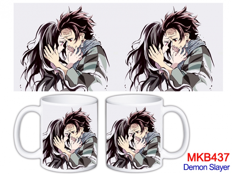 Demon Slayer Kimets Anime color printing ceramic mug cup price for 5 pcs  MKB-437