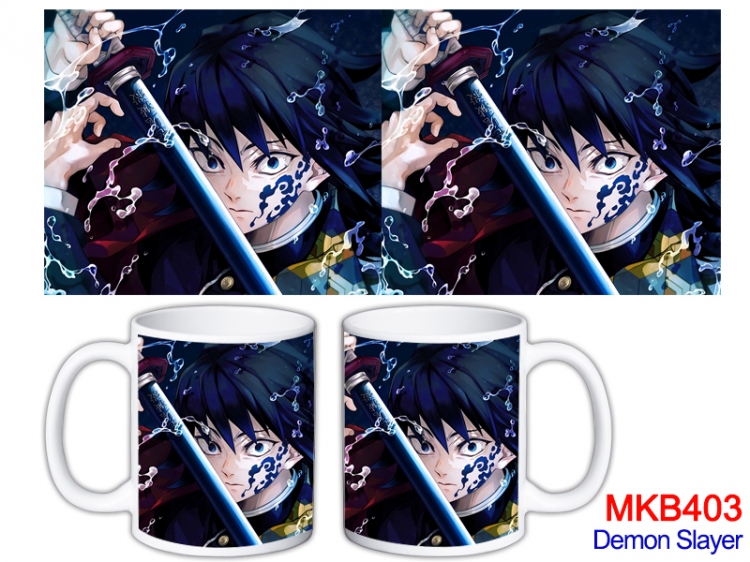 Demon Slayer Kimets Anime color printing ceramic mug cup price for 5 pcs  MKB-403