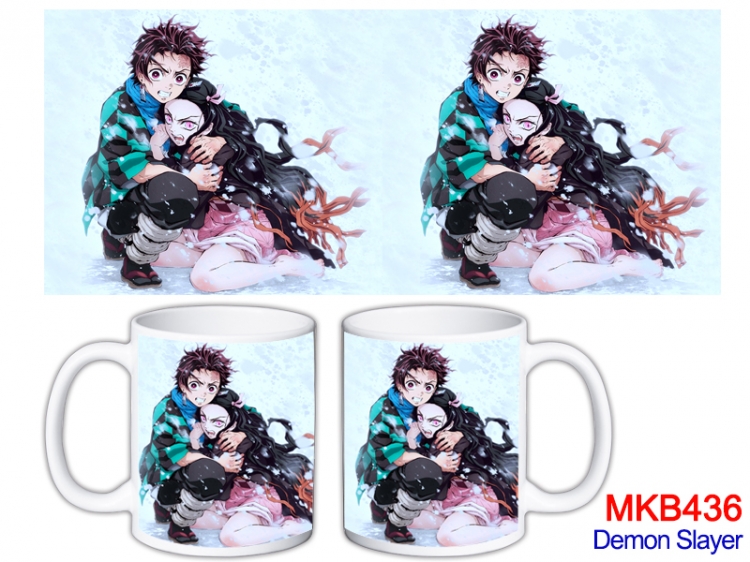 Demon Slayer Kimets Anime color printing ceramic mug cup price for 5 pcs   MKB-436