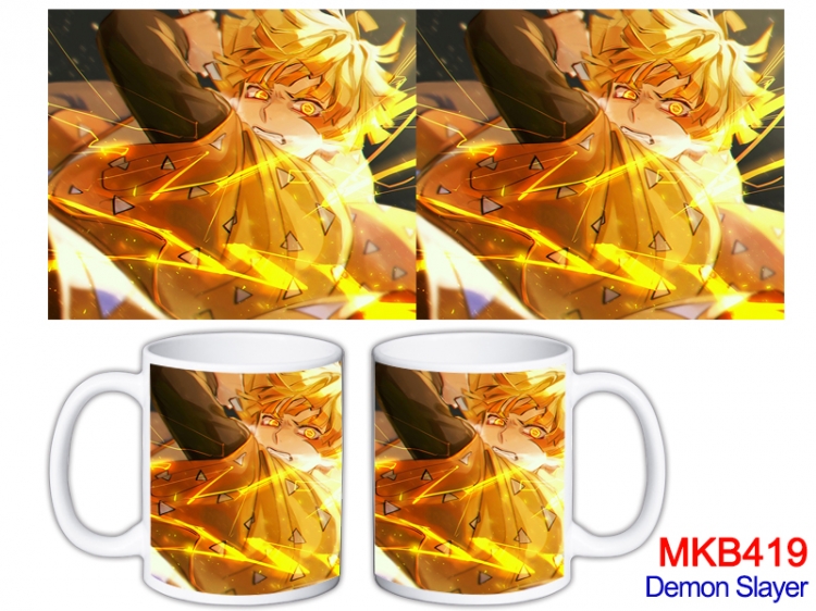 Demon Slayer Kimets Anime color printing ceramic mug cup price for 5 pcs   MKB-419