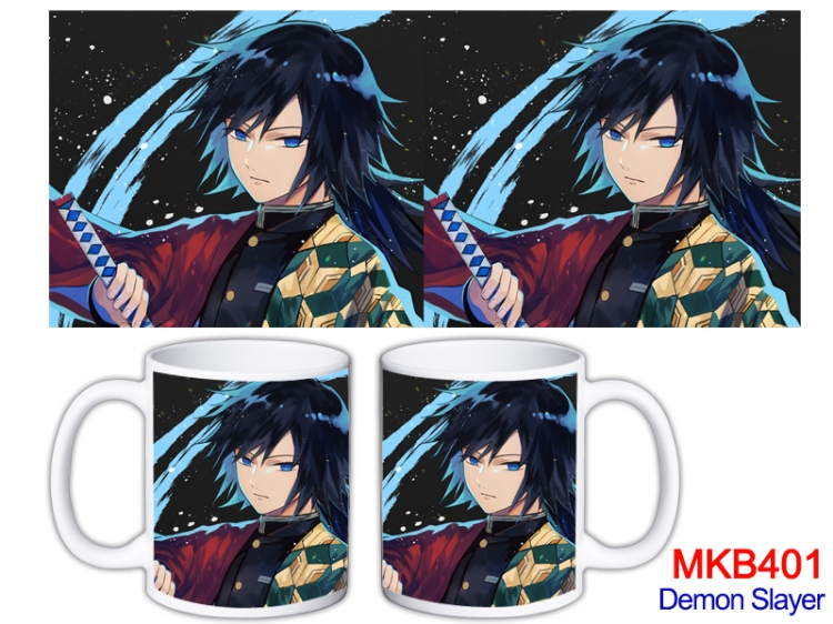 Demon Slayer Kimets Anime color printing ceramic mug cup price for 5 pcs  MKB-401