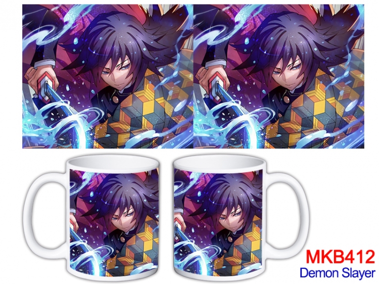 Demon Slayer Kimets Anime color printing ceramic mug cup price for 5 pcs  MKB-412