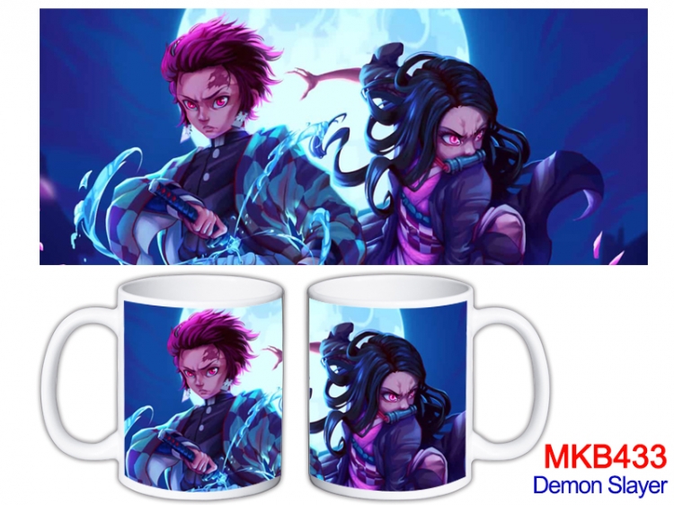 Demon Slayer Kimets Anime color printing ceramic mug cup price for 5 pcs  MKB-433