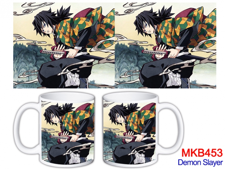 Demon Slayer Kimets Anime color printing ceramic mug cup price for 5 pcs   MKB-453