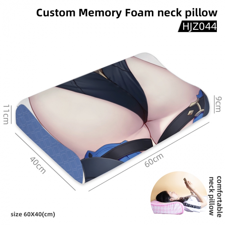 Genshin Impact Game memory cotton neck pillow 60X40CM HJZ044