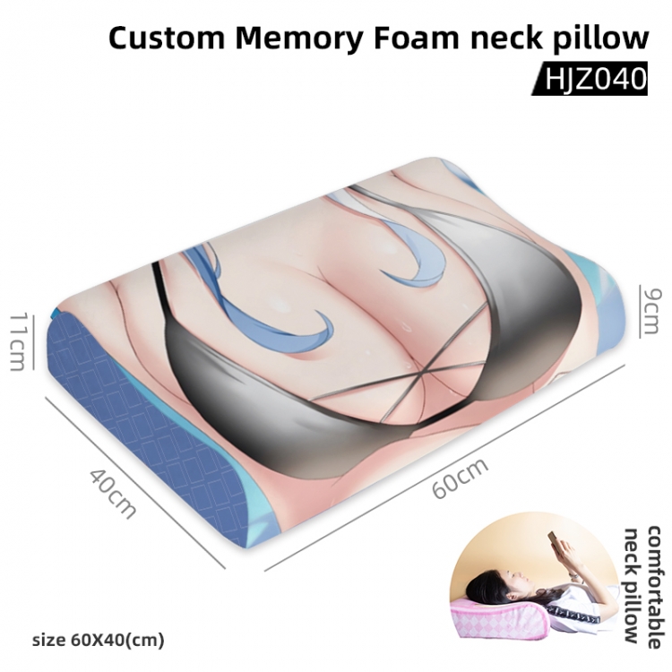 Genshin Impact Game memory cotton neck pillow 60X40CM HJZ040