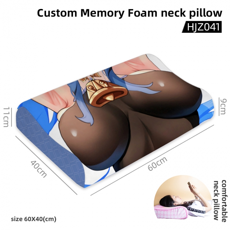 Genshin Impact Game memory cotton neck pillow 60X40CM HJZ041