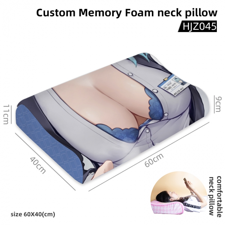Genshin Impact Game memory cotton neck pillow 60X40CM HJZ045