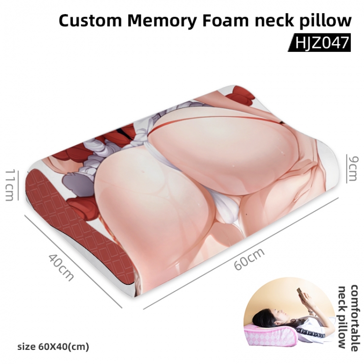 Genshin Impact Game memory cotton neck pillow 60X40CM HJZ047