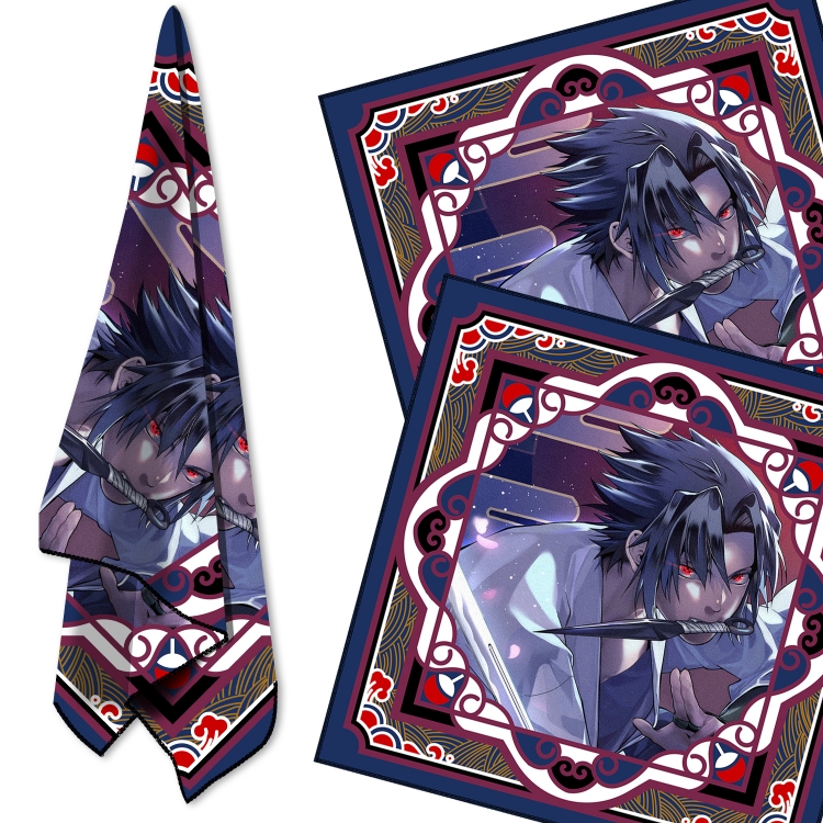 Naruto Cartoon sports towel sweat-absorbent towel turban 58X58CM  price for 2 pcs 