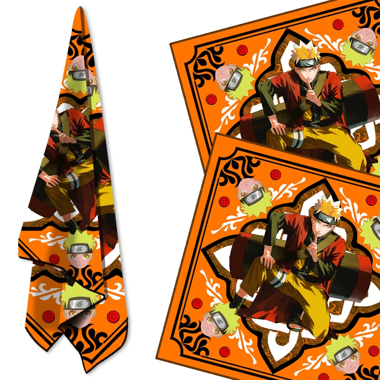 Naruto Cartoon sports towel sweat-absorbent towel turban 58X58CM  price for 2 pcs
