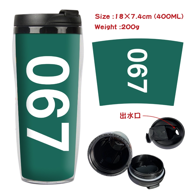 Squid Game Starbucks Leakproof Insulation cup Kettle 18X7.4CM 400ML