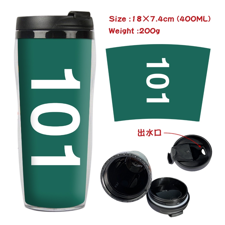 Squid Game Starbucks Leakproof Insulation cup Kettle 18X7.4CM 400ML