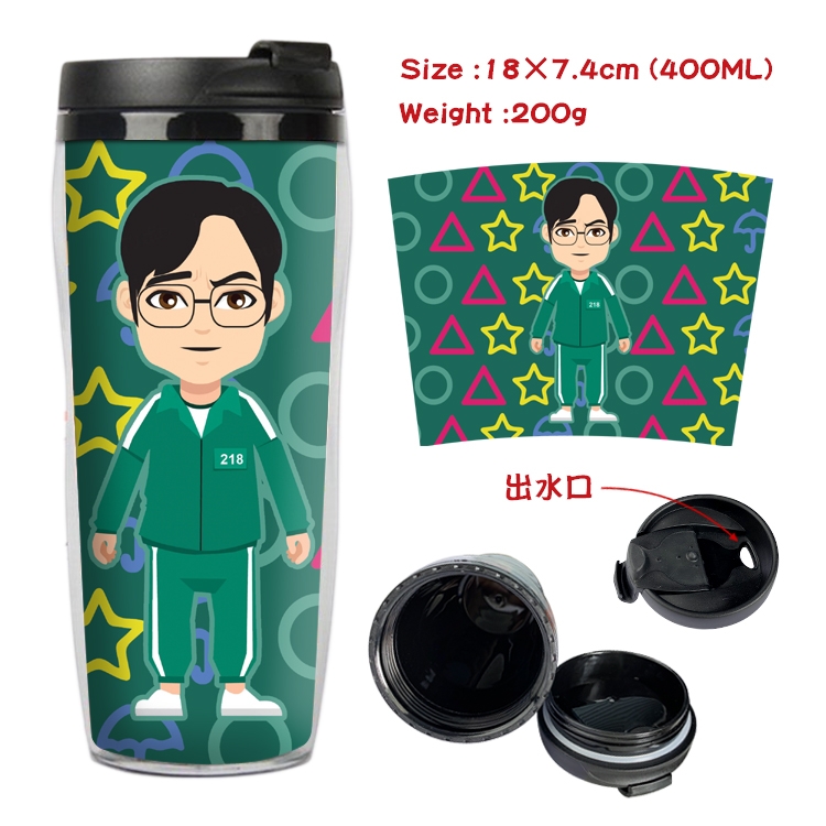 Squid Game Starbucks Leakproof Insulation cup Kettle 18X7.4CM 400ML