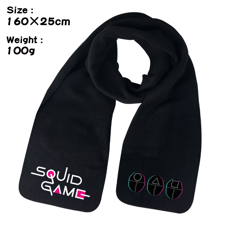 Squid Game Peripheral printed warm scarf shawl 160x25cm