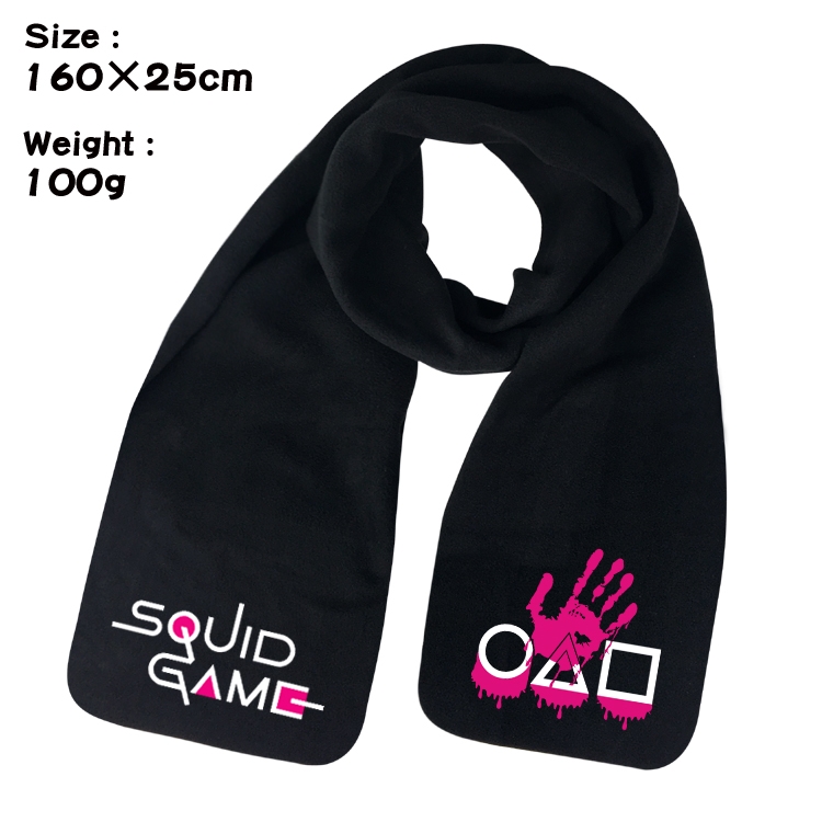 Squid Game Peripheral printed warm scarf shawl 160x25cm