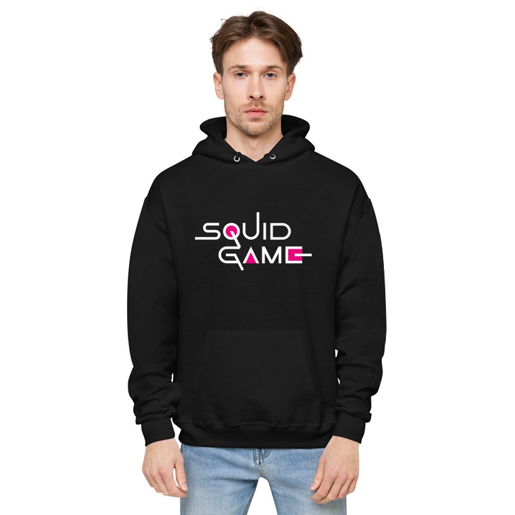 Squid Game Fleece padded hooded pullover sweater