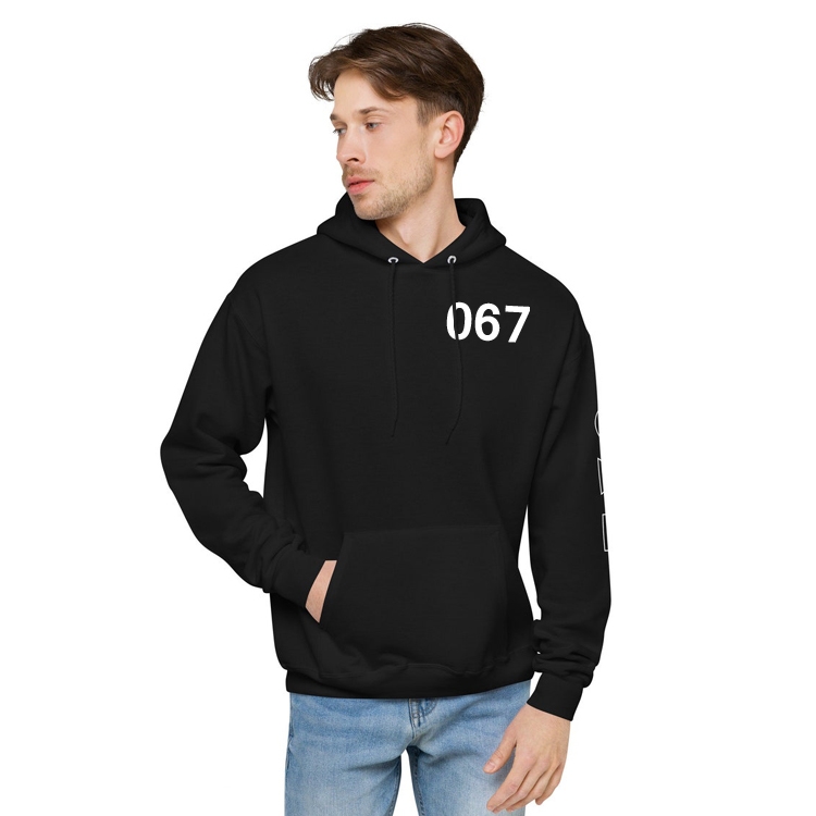 Squid Game  Fleece padded hooded pullover sweater  067