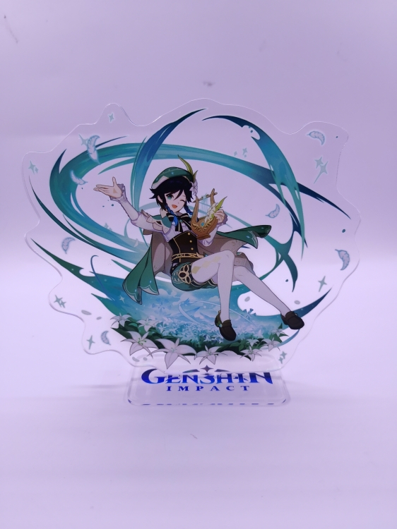 Genshin Impact  Anime  Acrylic  keychain Standing Plates  2509