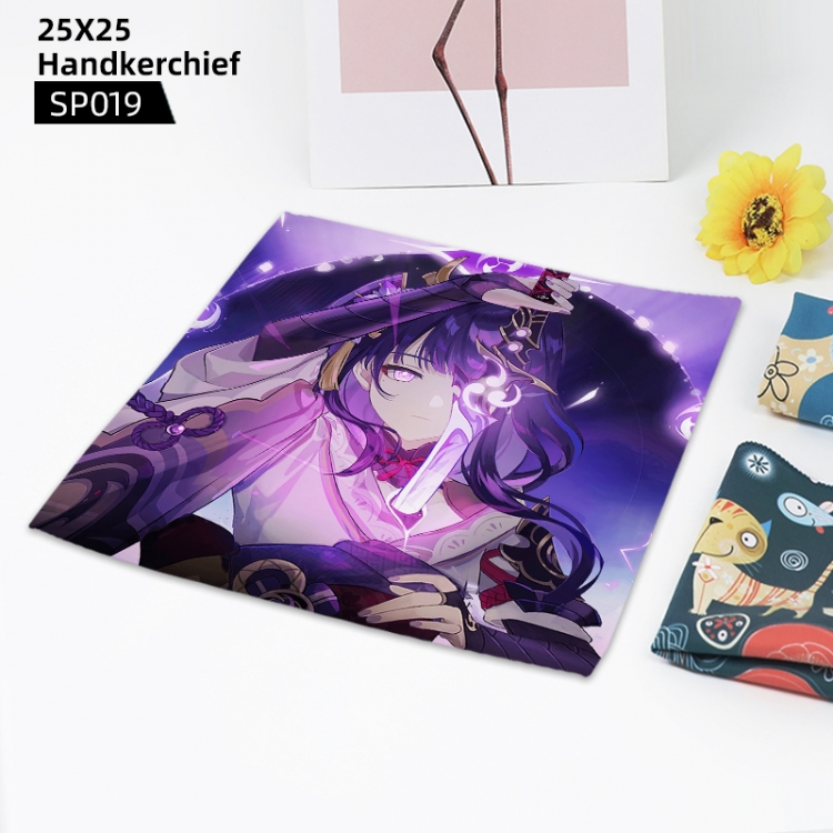 Genshin Impact    Anime handkerchief 25x25cm can be customized SP019