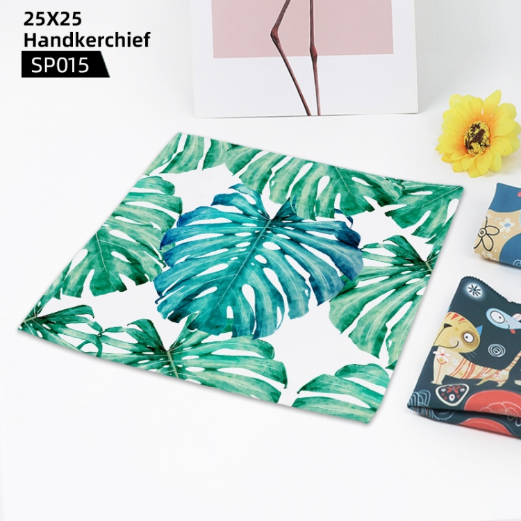 Monstera plant handkerchief 25x25cm can be customized SP015