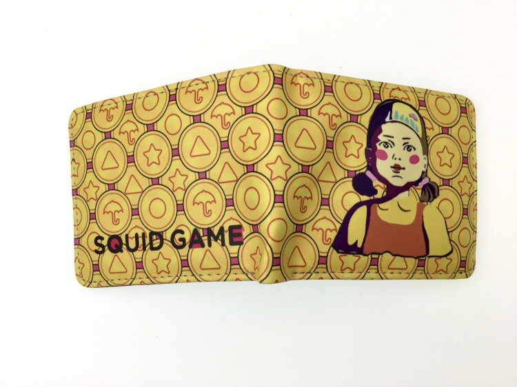 Squid Game two fold  Short wallet 11X9.5CM 60G