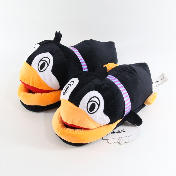 Penguin All-inclusive foot pp cotton warm plush shoes  28x14x14cm