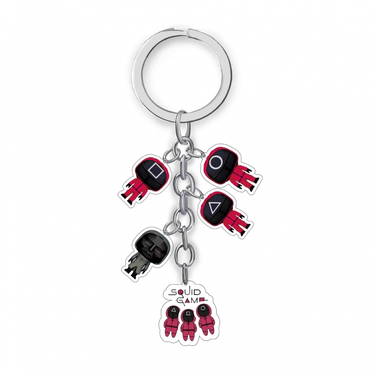 Squid Game Anime acrylic Key Chain  price for 5 pcs  A309