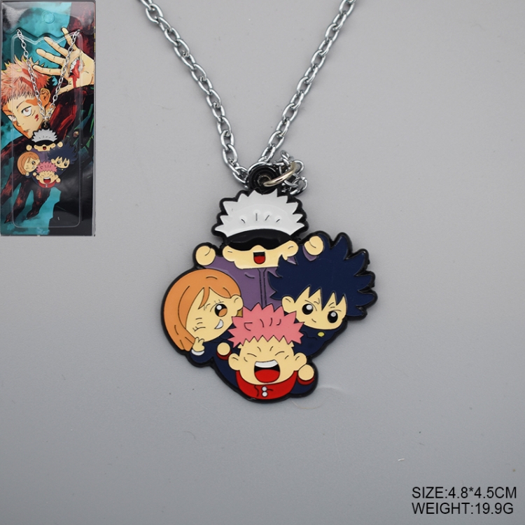 Jujutsu Kaisen Anime cartoon metal necklace pendant price for 5 pcs