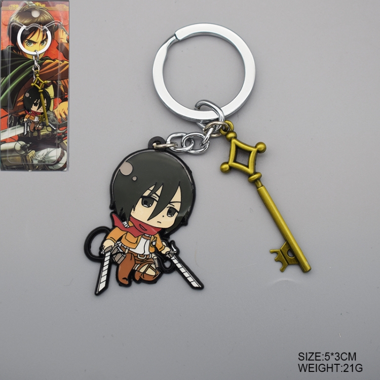 Shingeki no Kyojin Anime Cartoon Keychain School Bag Pendant